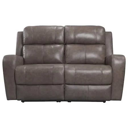 Power Reclining Leather Loveseat